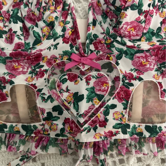 *SOLD* NWT For Love & Lemons Heart Bloom Bustier Top - Picture 3 of 8